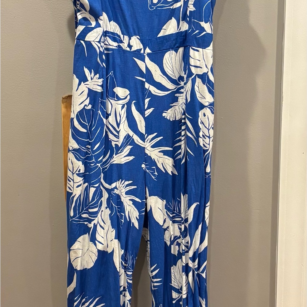 Panama Jack Blue Floral Jumpsuit